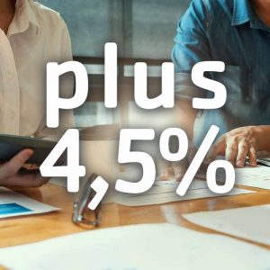 plus 4,5 Pronzent mehr Pflegeleistungen